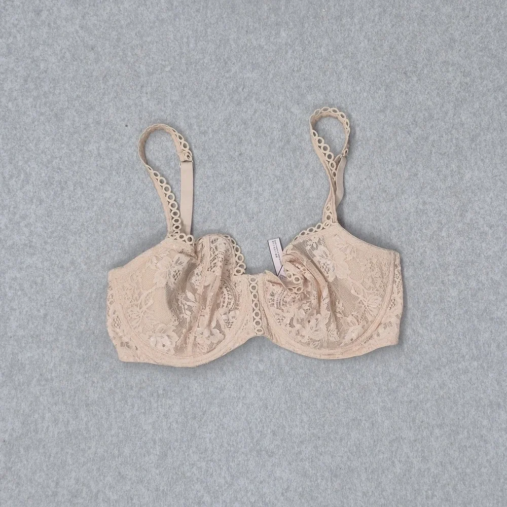 Victoria's Secret Women Bra 34DD Beige Dream Angels Push Up No Padding Underwire